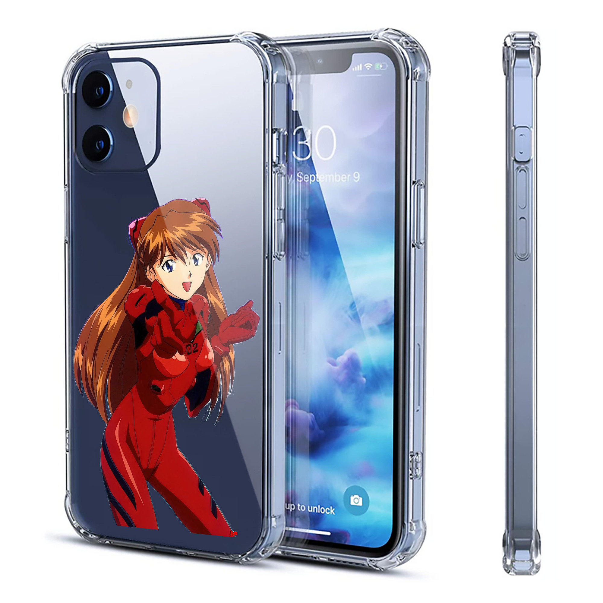 （画像用） EVA 新世紀エヴァンゲリオン 【iPhone 12シリーズ対応】透明スマホケース（クリアソフトケース）